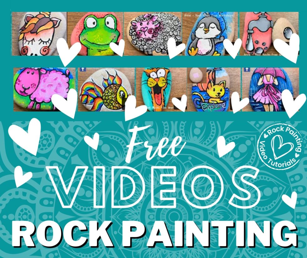 FREE VIDEO Rock Painting Tutorials | Kriaytive - Creating with Friends