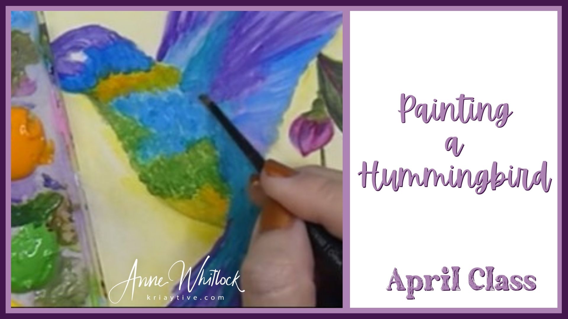 3. Hummingbird Painting